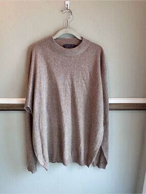 Vintage Domani Silk Cashmere Tan Pullover Sweater